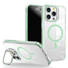 Tea Green Camera Kickstand Case with Magnetic Compatibility for iPhone 14 Pro