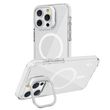 White Camera Kickstand Magnetic Case for iPhone 16e