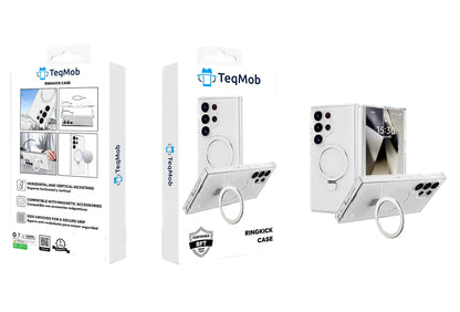 Clear Kickstand with Magnetic Compatibility for Samsung Galaxy S25 Ultra with Package