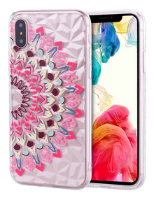 iPhone XS MAX Design TPU Mandala Pink