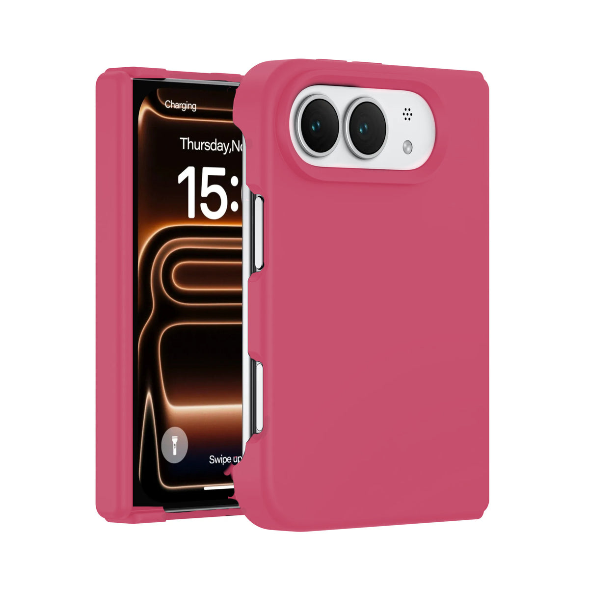 Hot Pink Soft Magnetic Silicone Case for iPhone Duo