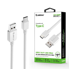 White 10FT Heavy Duty USB Cable 2A For Type-C