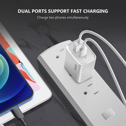 20W PD+QC FAST WALL CHARGER & 5FT USB C TO 8PIN CABLE