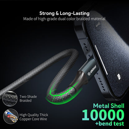 6FT 100W USB-C TO USB-C CHARGING & DATA SYNC CABLE