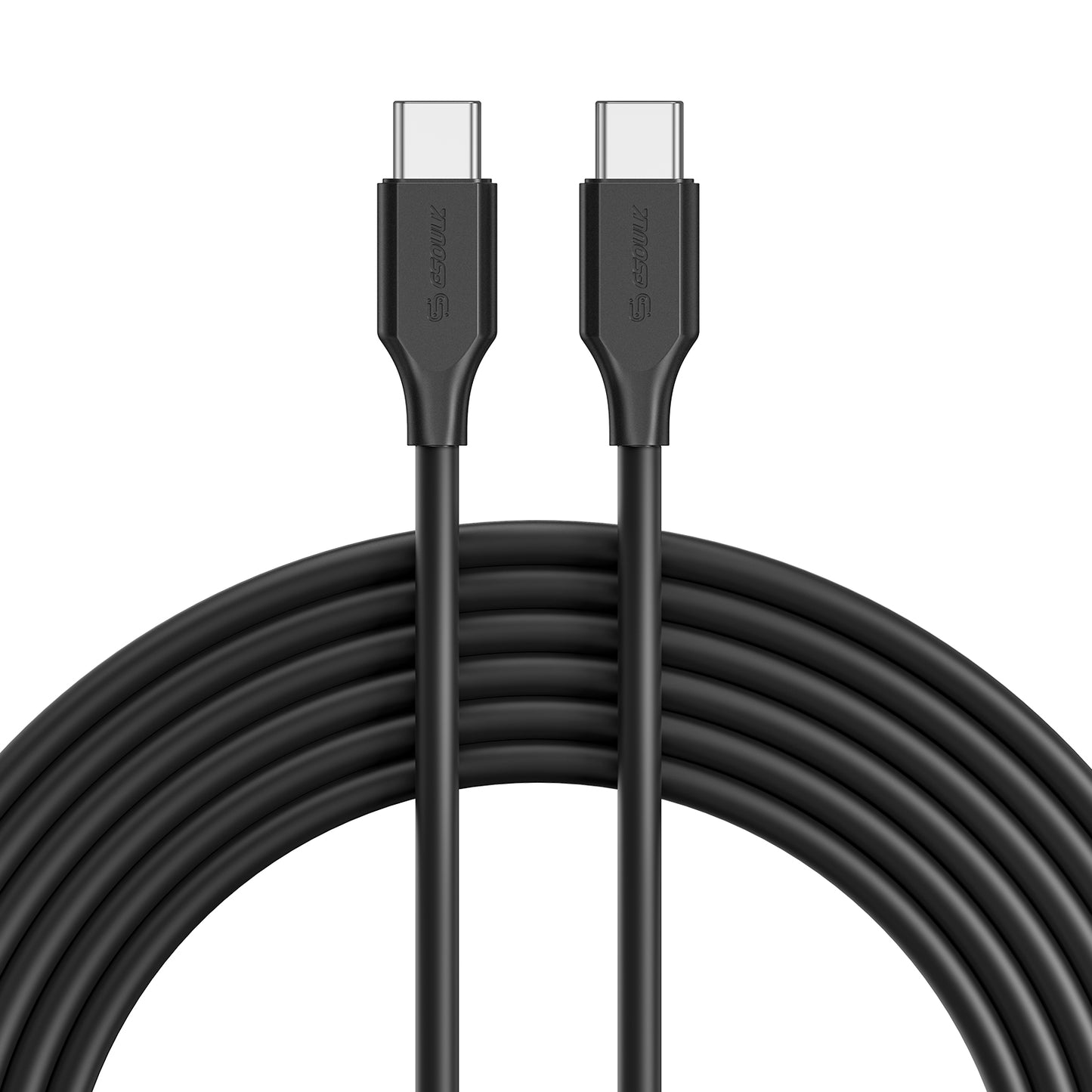 Black 5Ft 60W USB-C Fast Charging Cable