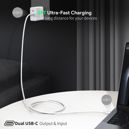 5Ft 60W USB-C Fast Charging Cable