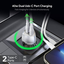 40W Dual Type-C Port FAST CAR CHARGER