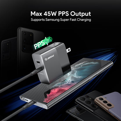 45W PD Dual Type-C Fast Wall Charger