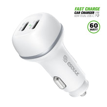 60W PD DUAL USB-C CAR Charging Plug