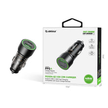 Black PD30W + QC18W Car Charger