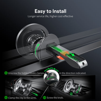 Air Vent Transparent Magnetic Car Holder