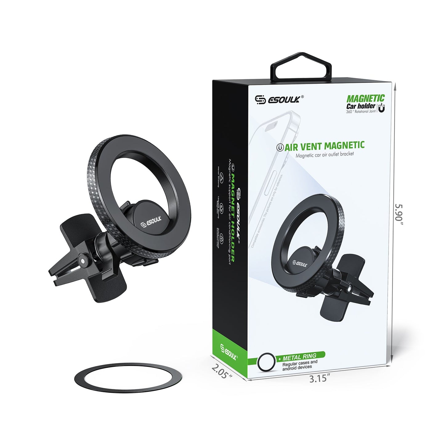 AIRVENT MAGNETIC CAR BRACKET HOLDER