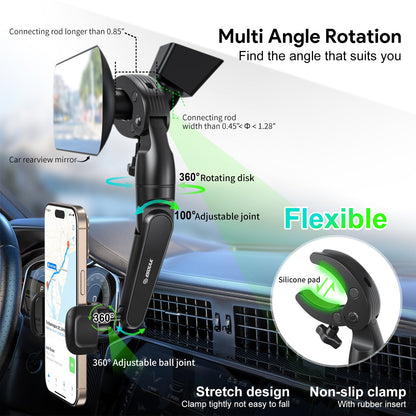 CAR REARVIEW MIRROR PHONE HOLDER