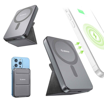 5000mAh Foldable Stand Magnetic Wireless Charging PB
