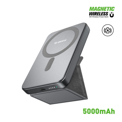 5000mAh Foldable Stand Magnetic Wireless Charging PB