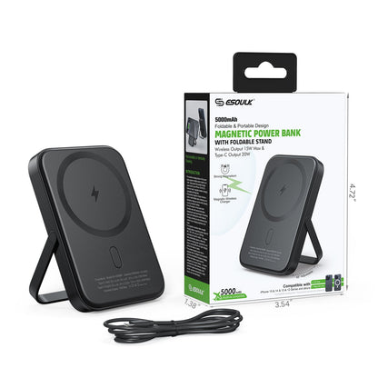 5000mAh Magnetic 15W Wireless Charge Power Bank