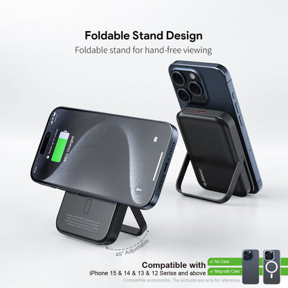 5000mAh Magnetic 15W Wireless Charge Power Bank