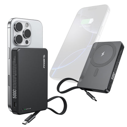 5000mAh Built-In Cable Magnetic Power Bank