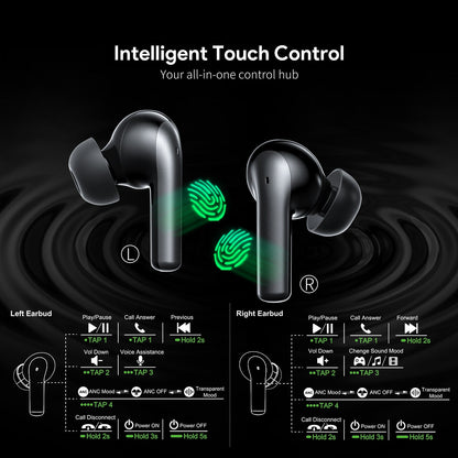 Touch Screen ANC&ENC Wireless Earbuds