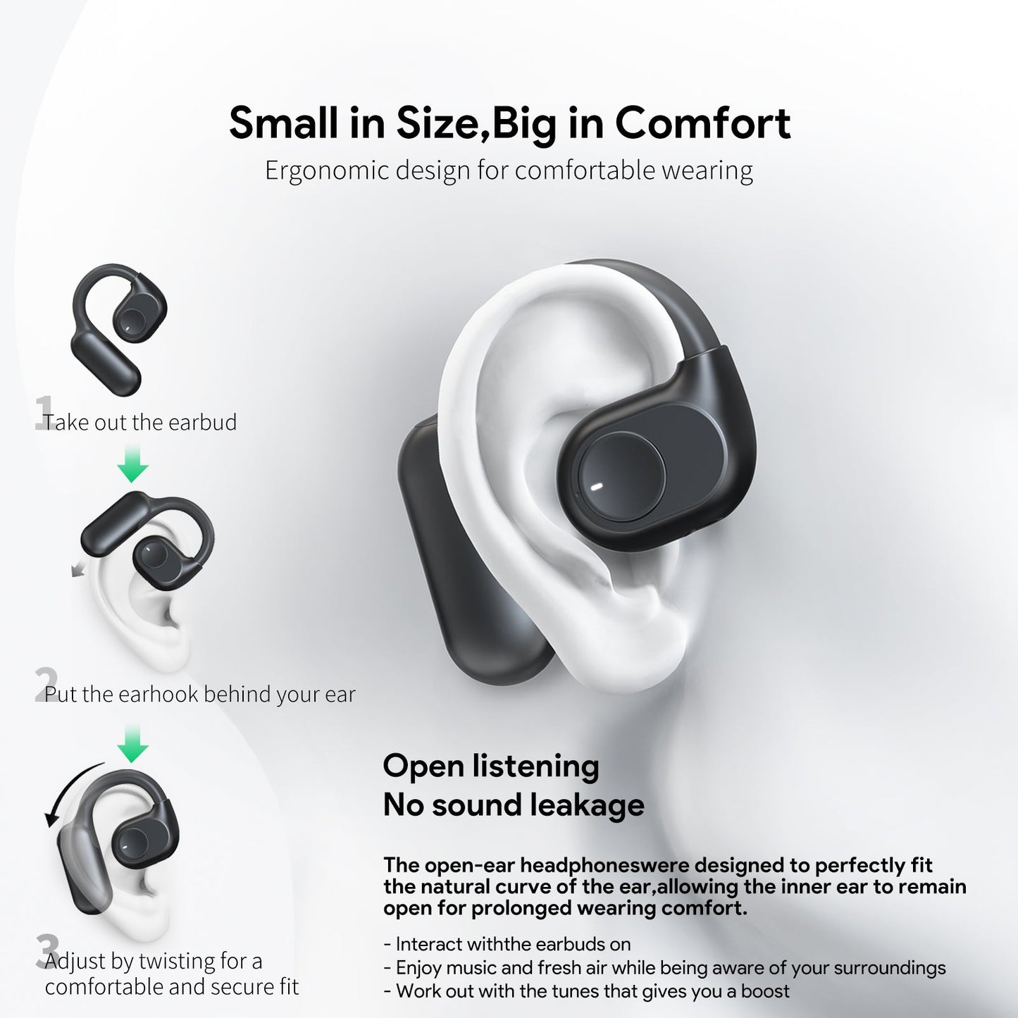 Open-Ear ENC Wireless Headphones