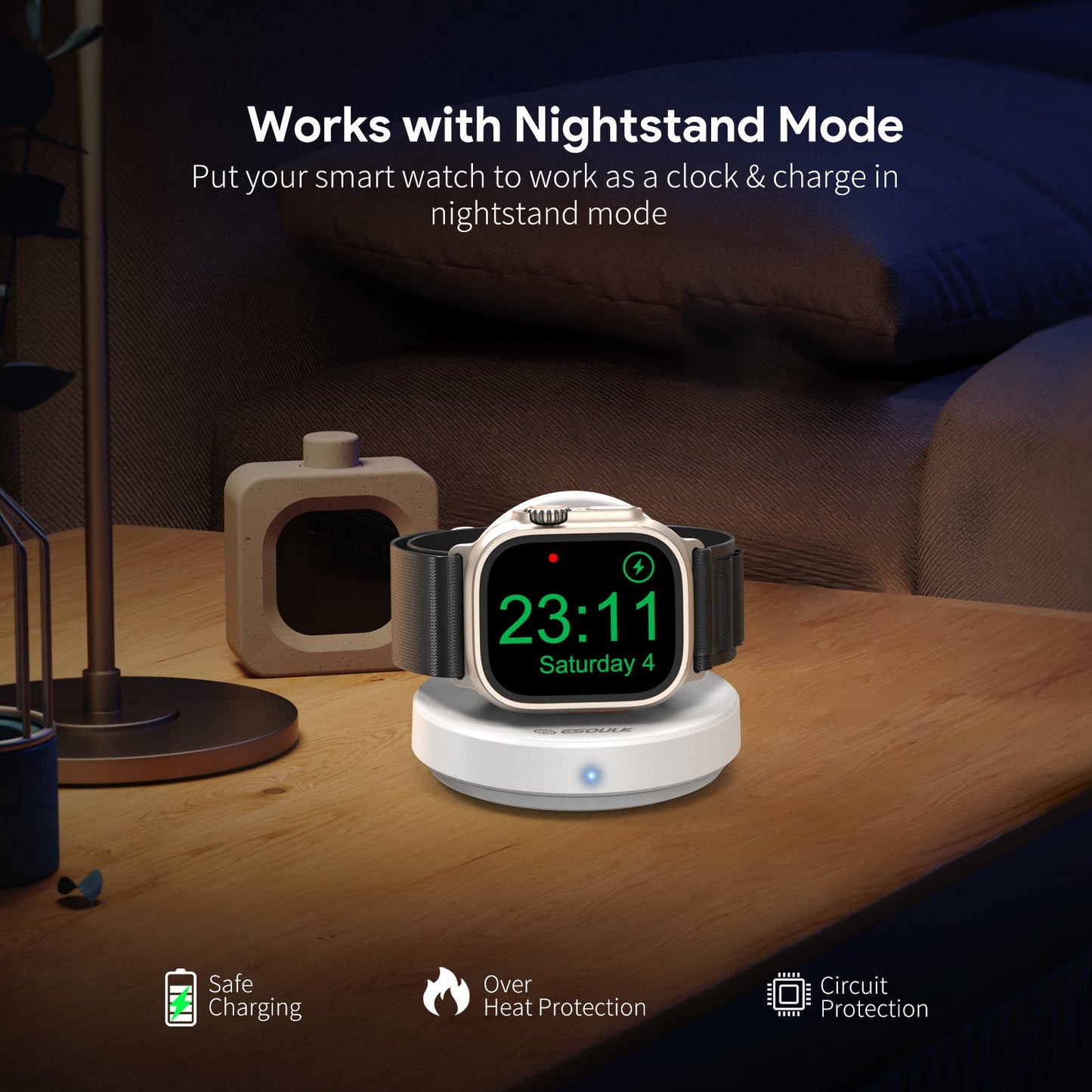 Smart Watch Magnetic Wireless Charging Stand
