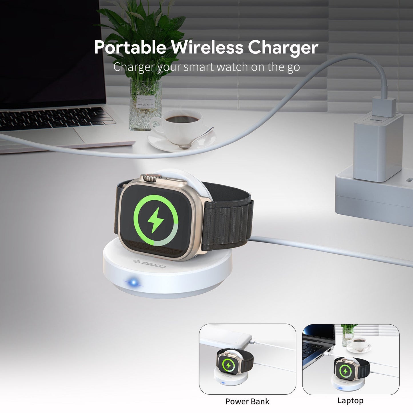 Smart Watch Magnetic Wireless Charging Stand