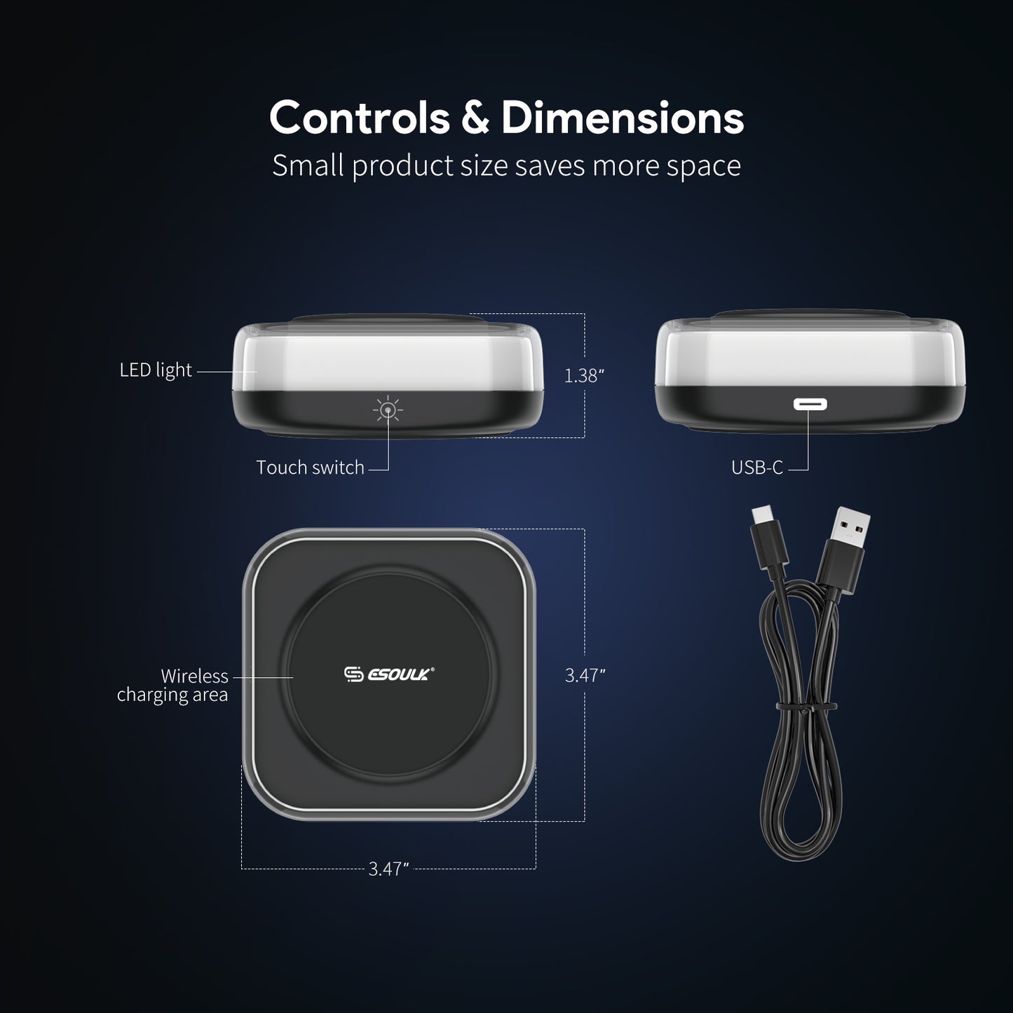 15W Night Light Wireless Charging Pad