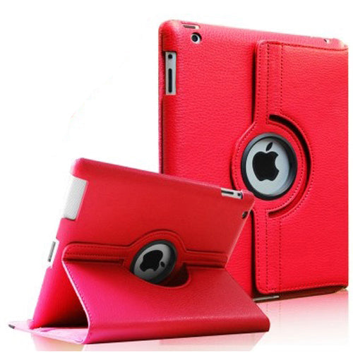 iPad Mini 4/5 PU Leather Folio Folding 360 Case Red
