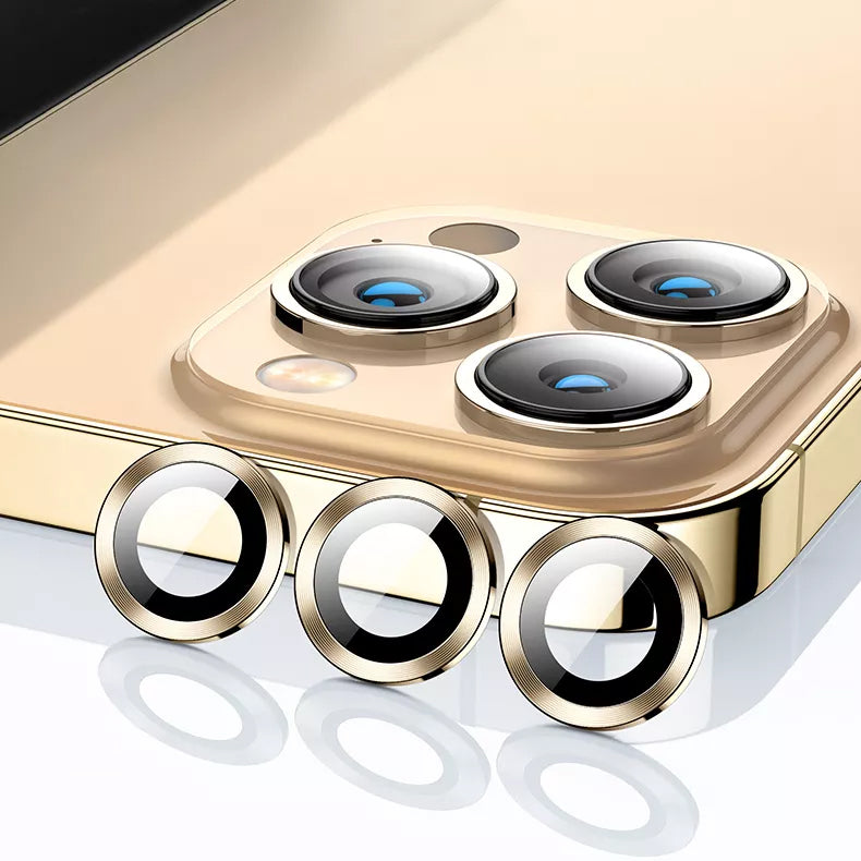 Gold Solid Camera Glass Protector for iPhone 12 6.1