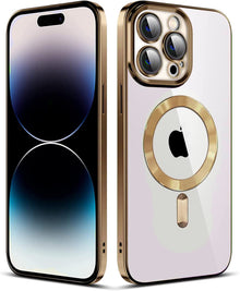 Gold Soft TPU Case with Magnetic Compatibility for iPhone 17 Air
