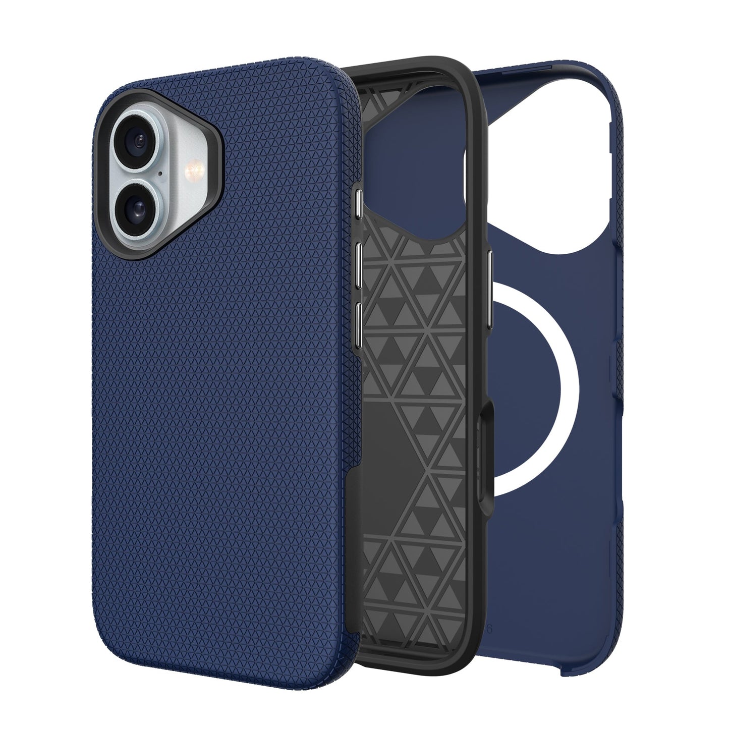Blue Triangle Case with Magnetic Compatibility for iPhone 17