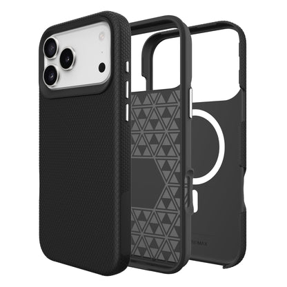 Black Triangle Case with Magnetic Compatibility for iPhone 17 Pro Max