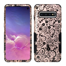Galaxy S10 Plus Aries Design Rose Gold Floral Vines Rose Gold