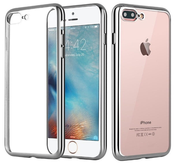 iPhone 8/7 TPU Metal Frame Silver