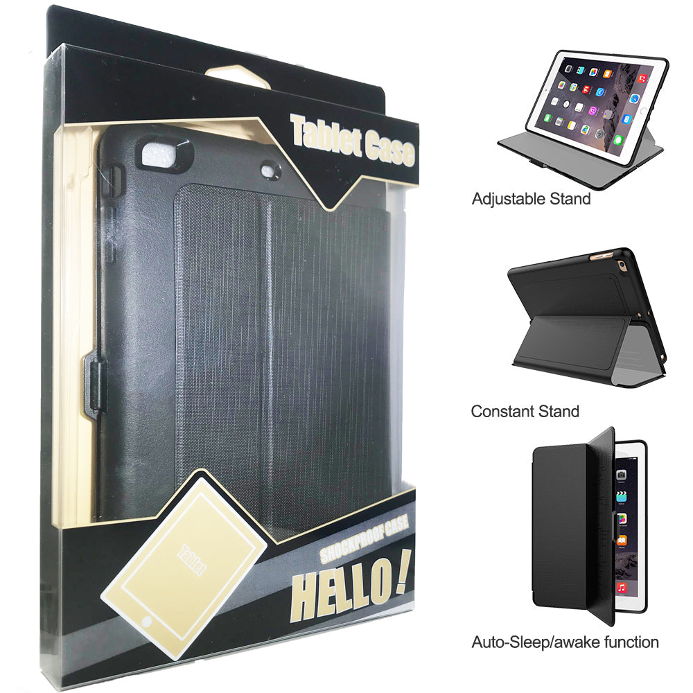 iPad Air 1 / Air 2 / Pro 9.7" / iPad 9.7" (2017/2018) Smart Heavy Duty Case Black