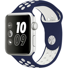iWatch Sport Band 42"/44"/45"/49" Navy Blue White