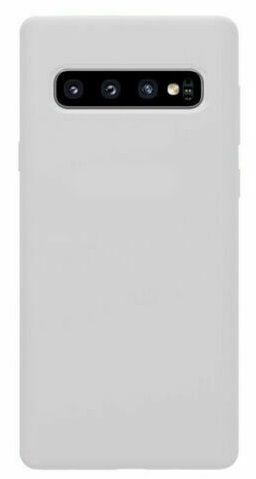 White Galaxy S10 Plus Soft Silicone Case