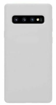 White Galaxy S10 Plus Soft Silicone Case