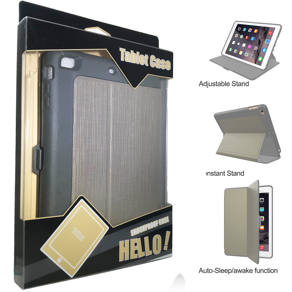 iPad Mini 1/2/3 Smart Heavy Duty Case Khaki/Gray