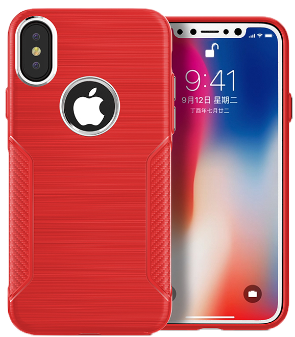 iPhone X/XS Carbon INT Case Red
