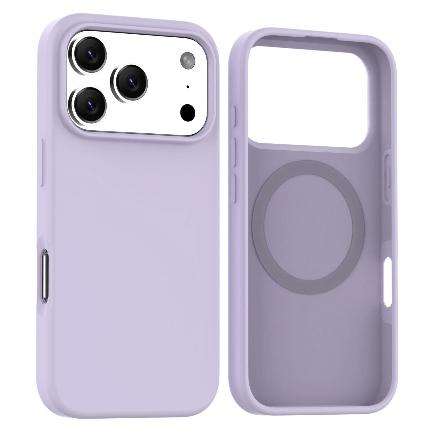 Lavender Soft Magnetic Silicone Case for iPhone 17 Pro