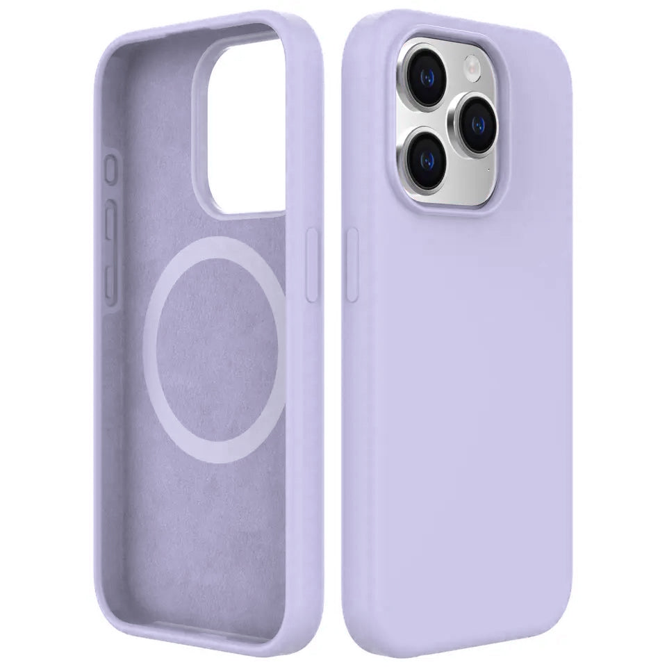 Lavender Soft Magnetic Silicone Case for iPhone 12 Pro Max