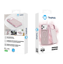Pink Smoked Bumper with Magnetic Compatibility for iPhone 17 6.1 with package