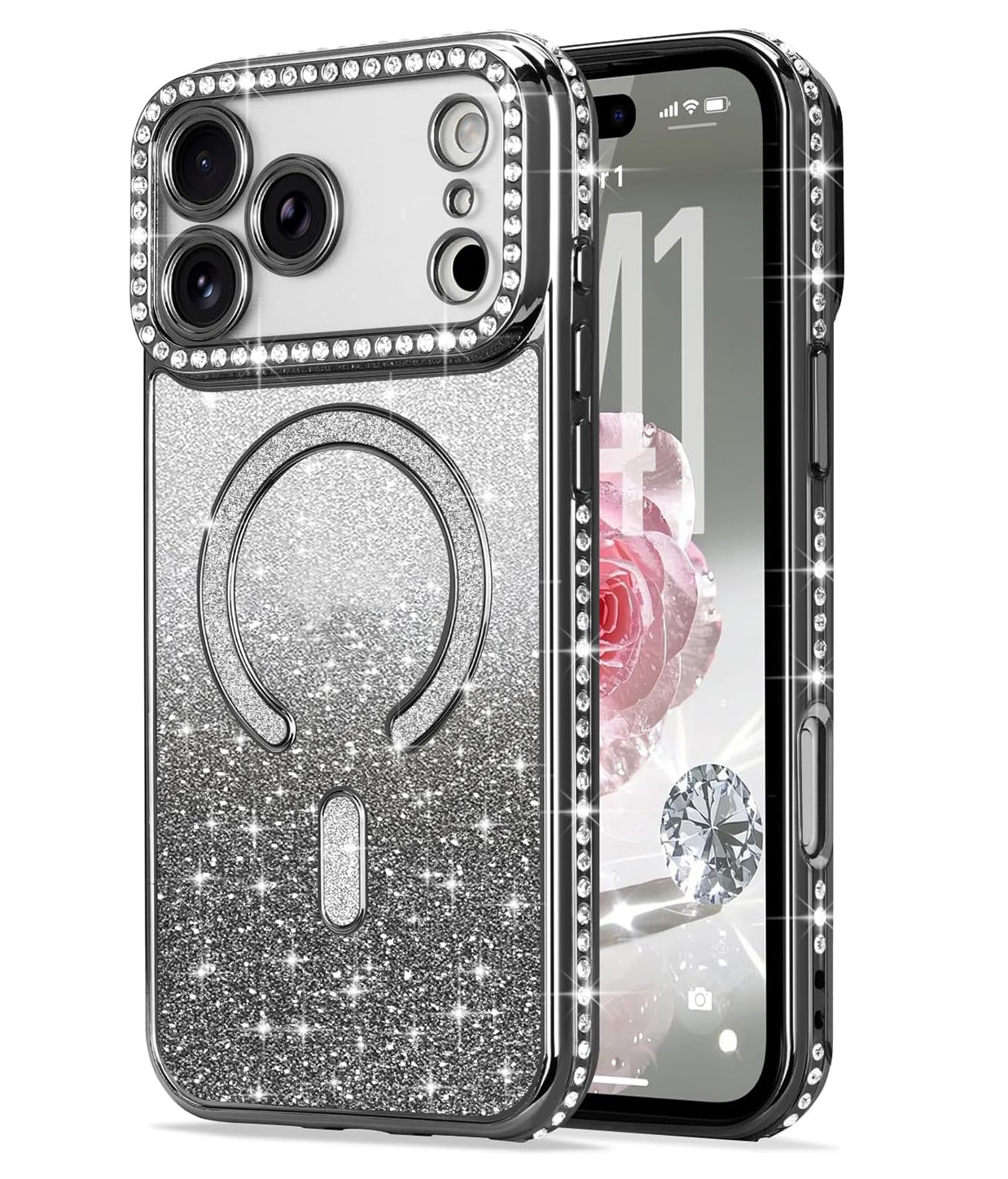 Black Diamond TPU Case for iPhone 11