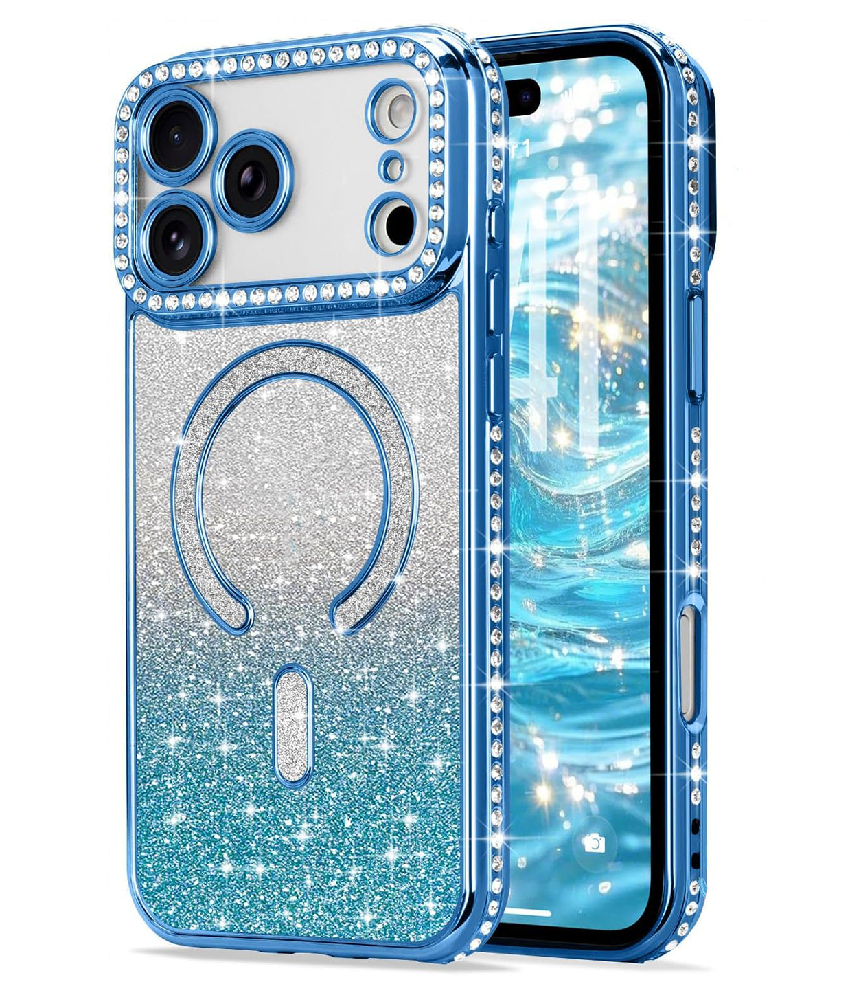 Blue Diamond TPU Case for iPhone 15 6.1
