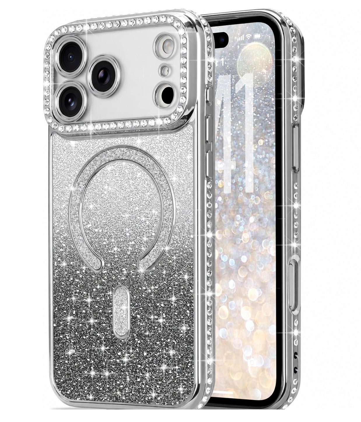Silver Diamond TPU Case for iPhone 11