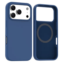 Navy Soft Magnetic Silicone Case for iPhone 17 Pro Max