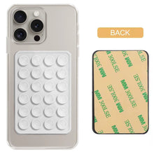 White Silicone Suction Adhesive Mount Phone Grip