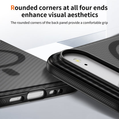 Black Magnetic Hard Shell Carbon Fiber Case for iPhone 17 Air