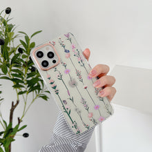 Shockproof Hard Shell Pink Vines Design for iPhone 12 / 12 Pro (6.1)